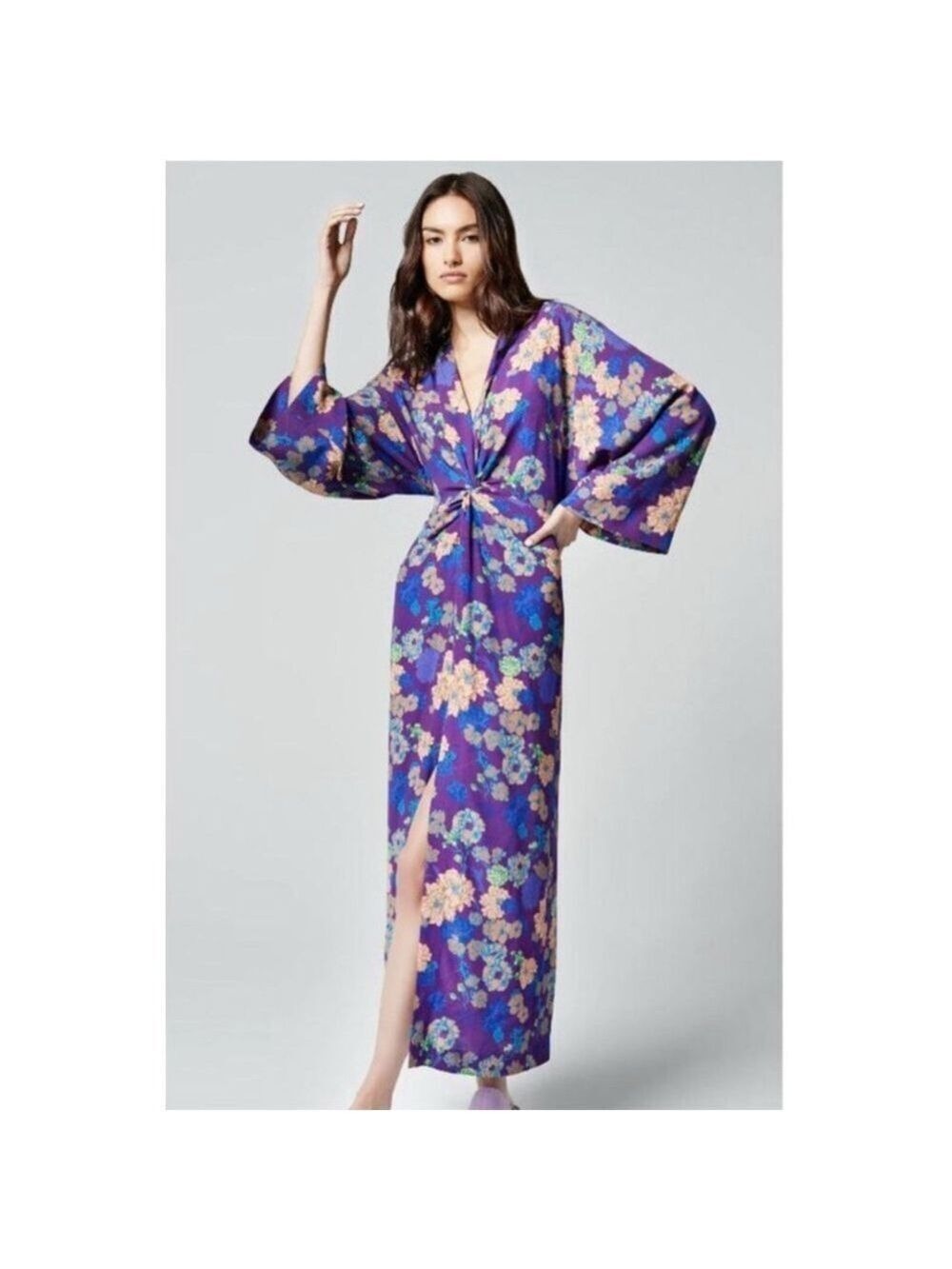 Women's Smythe Maxi Dress Size S Violet Floral